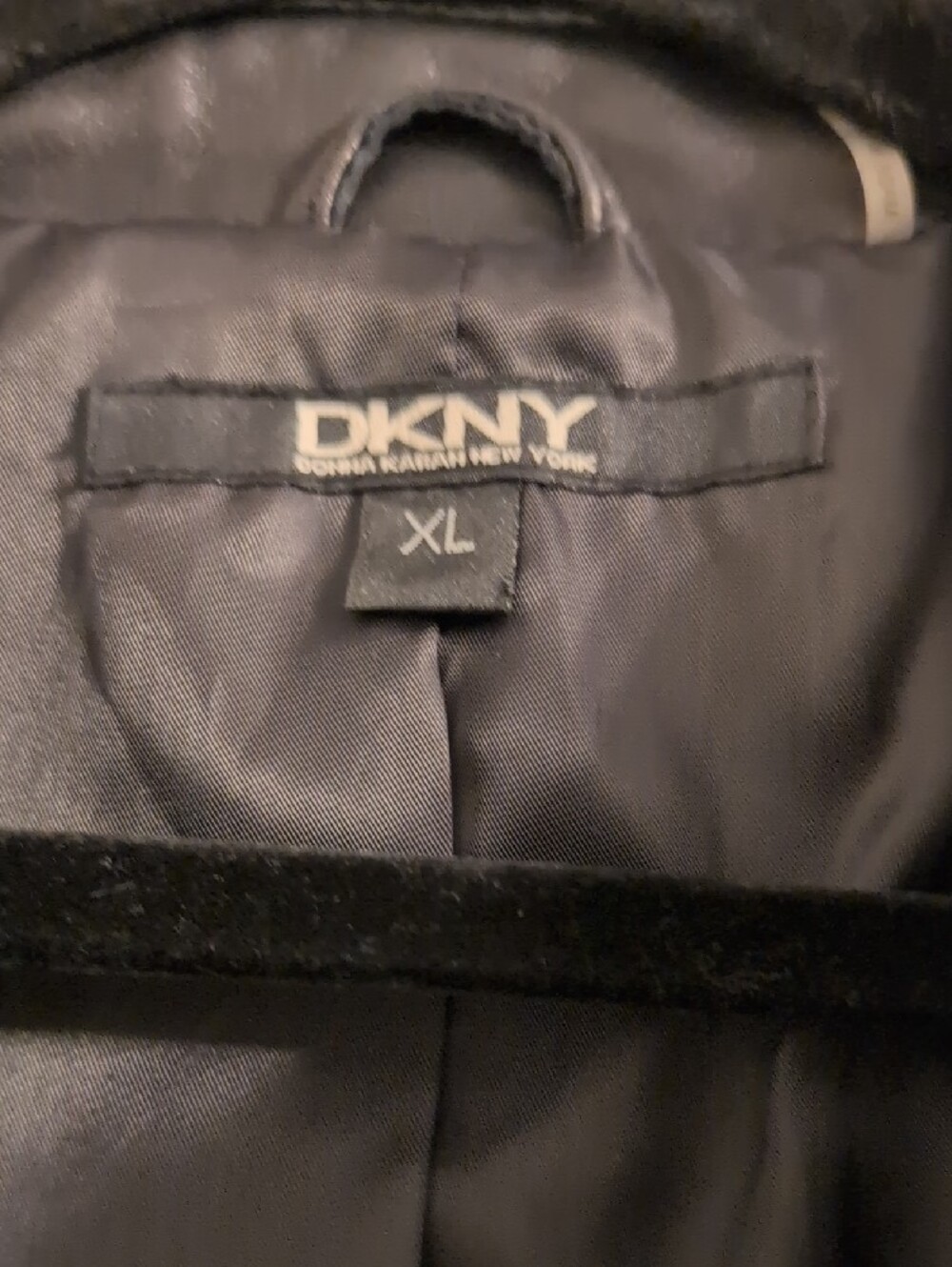 DKNY Black Satin-Lined Jacket with Branded Neck Label - Picture 2 of 9